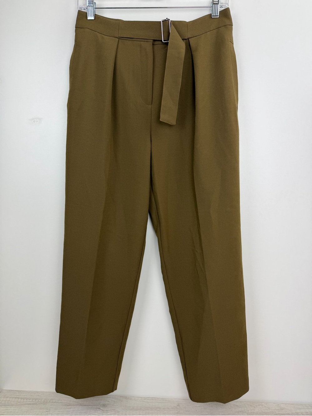 Topshop Belted Tapered Trousers Size US 6 / UK 10 - Picture 3 of 10